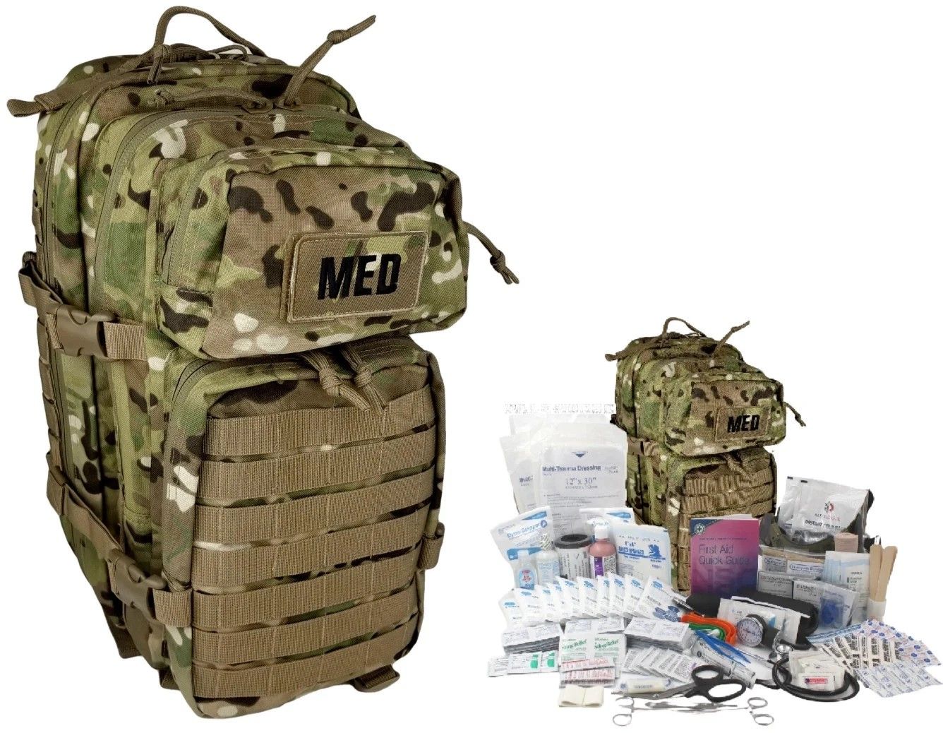 ELITE FIRST AID Tactical Trauma Kit #3 STOCKED - Multicam OCP