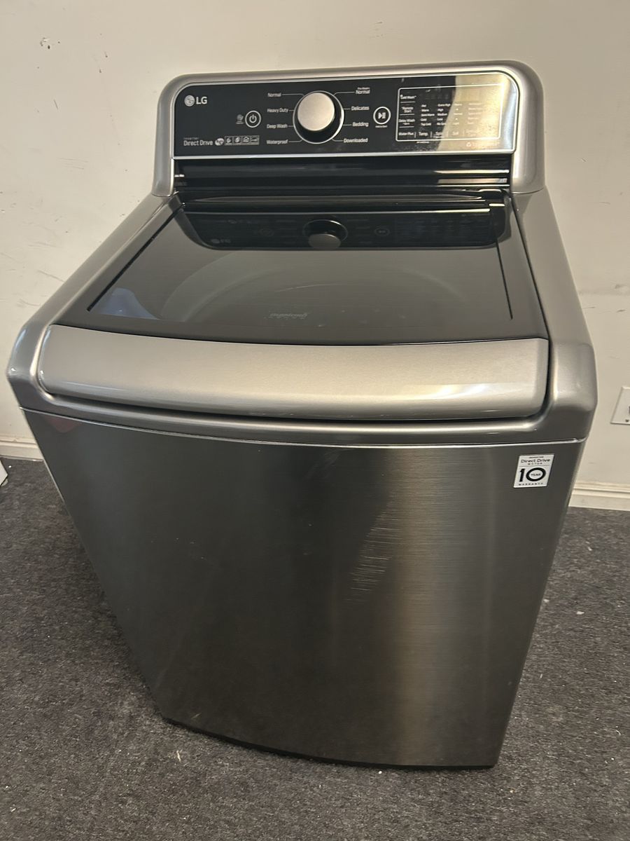 Lg super capacity stainless washing machine 