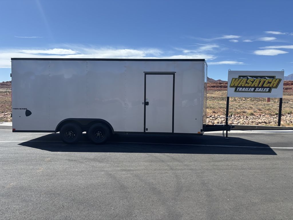 2026 Formula Trailers 8.5x20 9.9K Traverse Flat Top V-Nose Enclosed Car Hauler