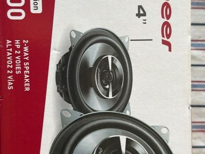 Pioneer TS-G400 4" 2-Way Car Speakers - 210W Max Power