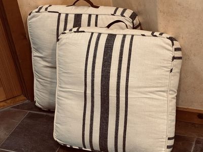 Two Hearth & Hand Floor Pillows Farmhouse