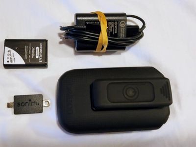 Unlocked Kyocera DuraXE Epic E4830 AT&T Black Flip Phone with Holster - Excellent Condition