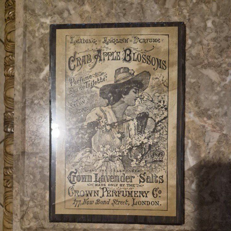Vintage Crown Perfumery Co. "Crab Apple Blossoms" Advertisement Print - London 177 New Bond Street