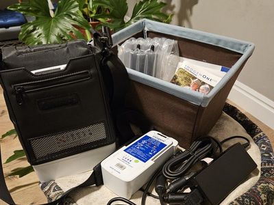 Inogen One G5 Portable Oxygen Concentrator System with Extra 16v Battery, Columns, Bag & Accessories