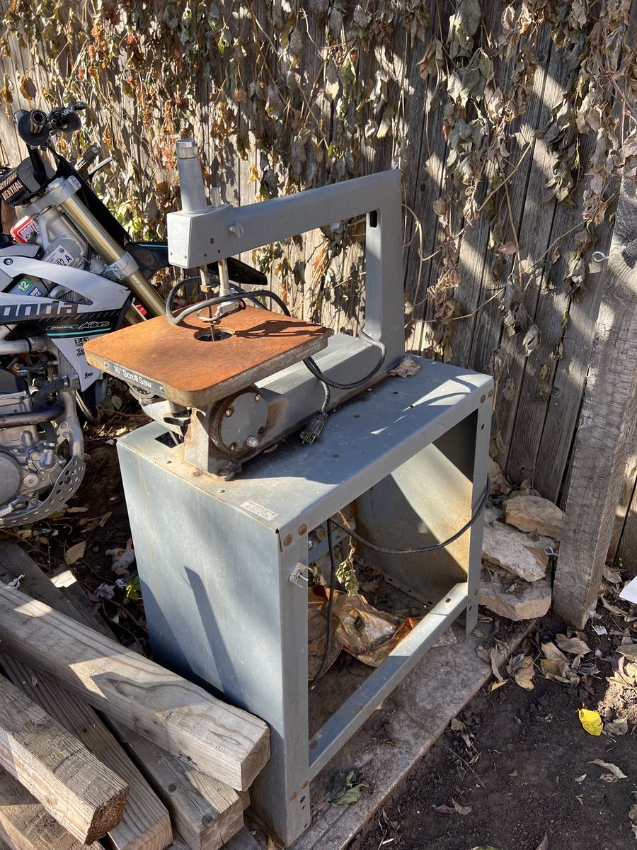 Scroll Saw On A Big Base