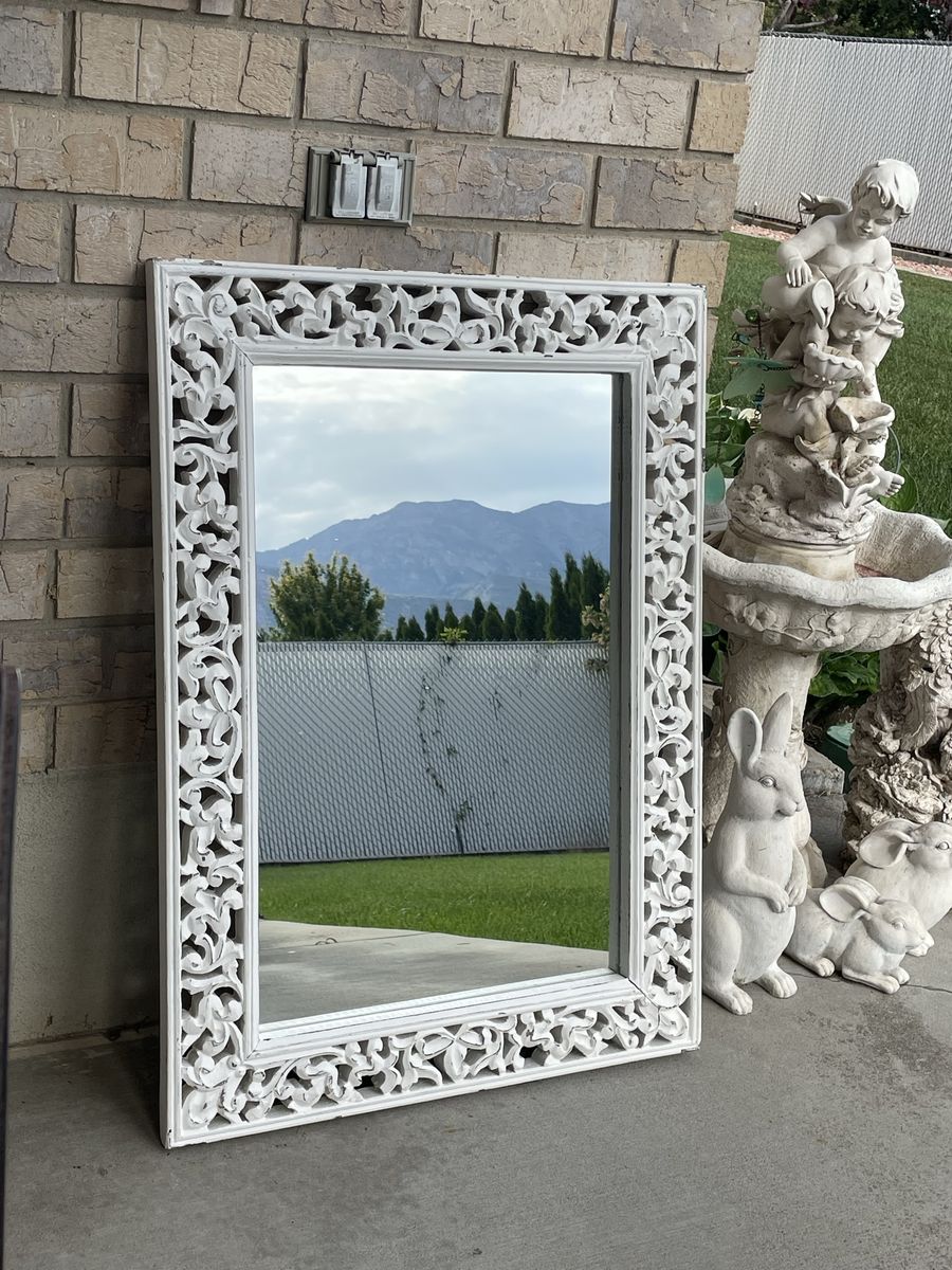 35”x25” Wooden Frame Mirror