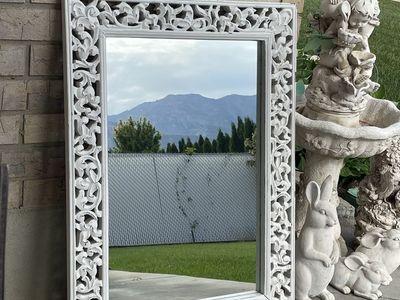 35”x25” Wooden Frame Mirror