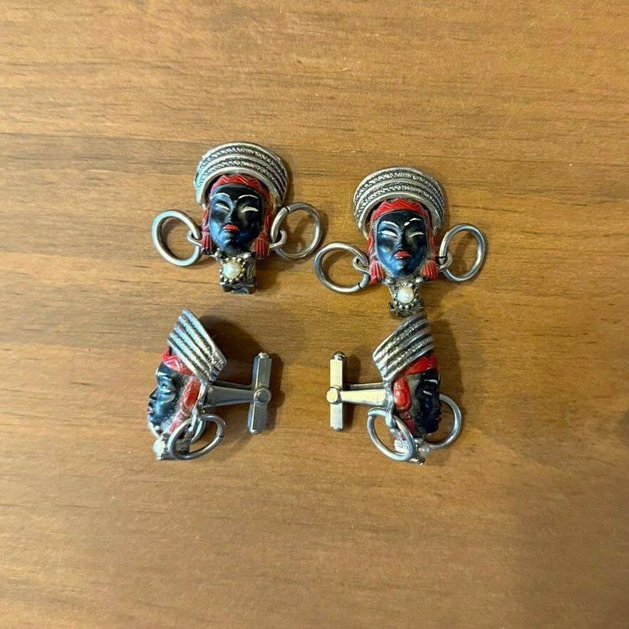 Vintage Selro Selini Asian Princess Earrings