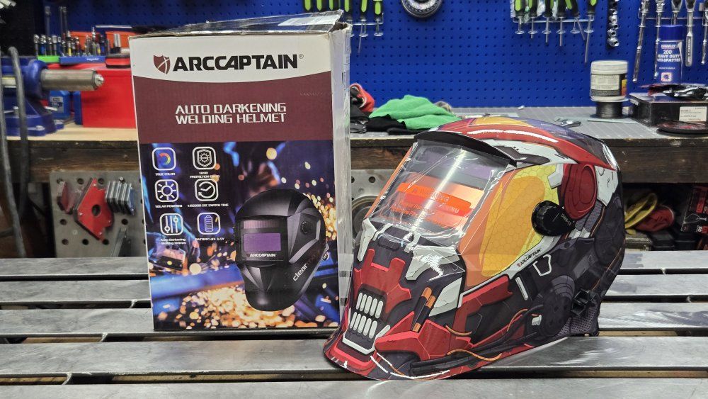ARCCAPTAIN ClearMax Auto Darkening Welding Helmet - True Color, Solar Powered, UV/IR Protection