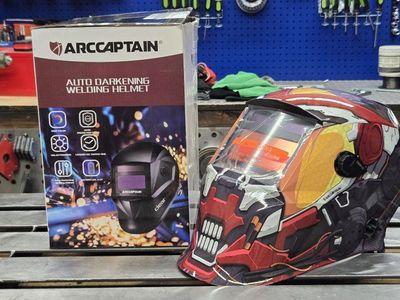 ARCCAPTAIN ClearMax Auto Darkening Welding Helmet - True Color, Solar Powered, UV/IR Protection