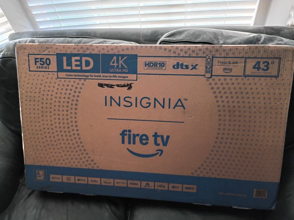 Insignia F50 Series 43" 4K Ultra HD HDR10 LED Smart Fire TV with Alexa new