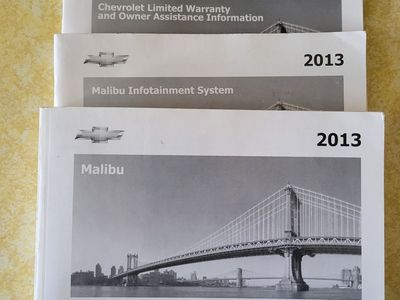 2013 Malibou user books