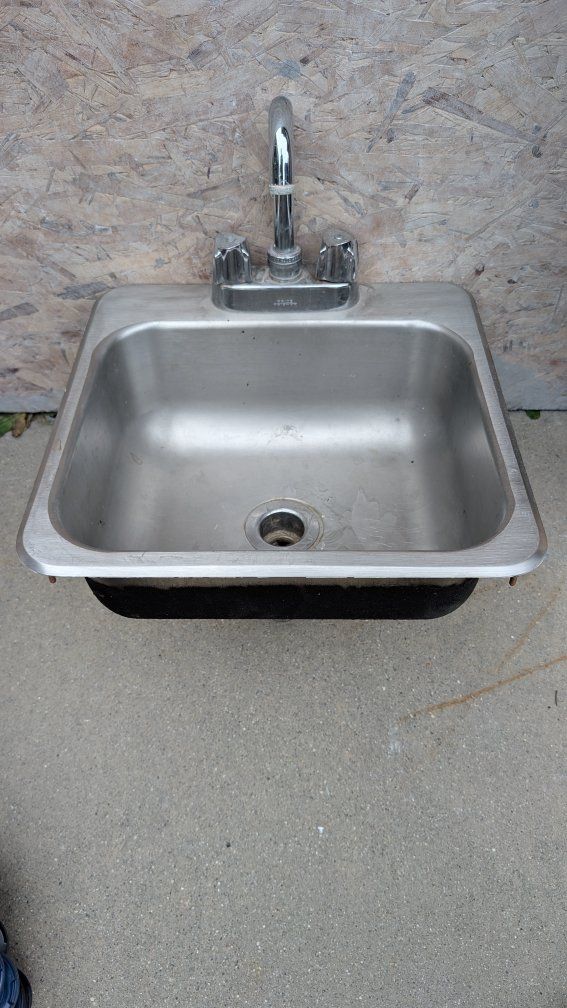 Stainless Steel Utility Sink w/ Faucet