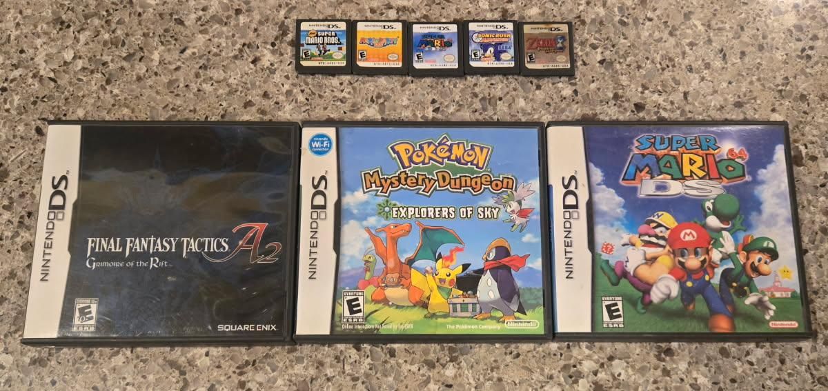 Nintendo Ds game bundle including PokeMon Mystery Sky! Trades considered!