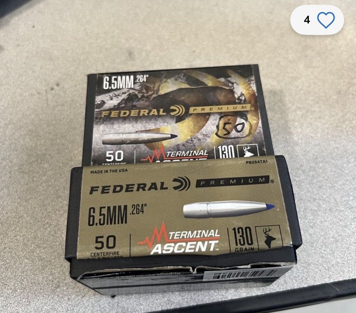 Terminal Ascent 6.5mm 130 gr projectiles