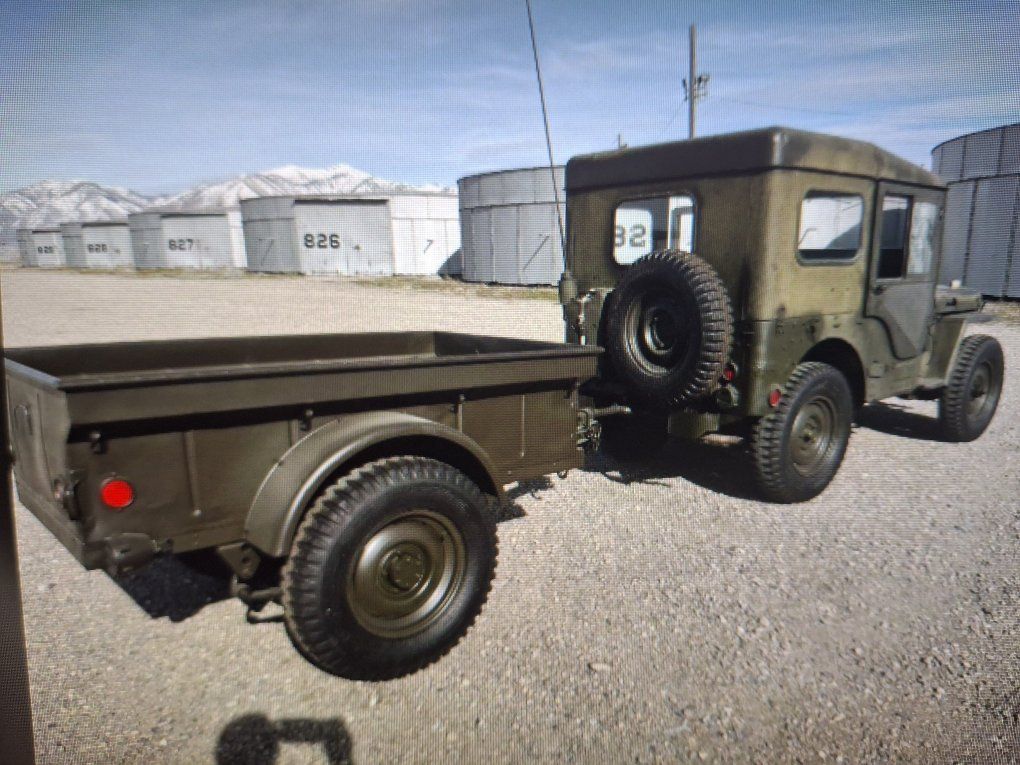 Vintage Military Jeep - Classic Off-Road Vehicle, Olive Drab
