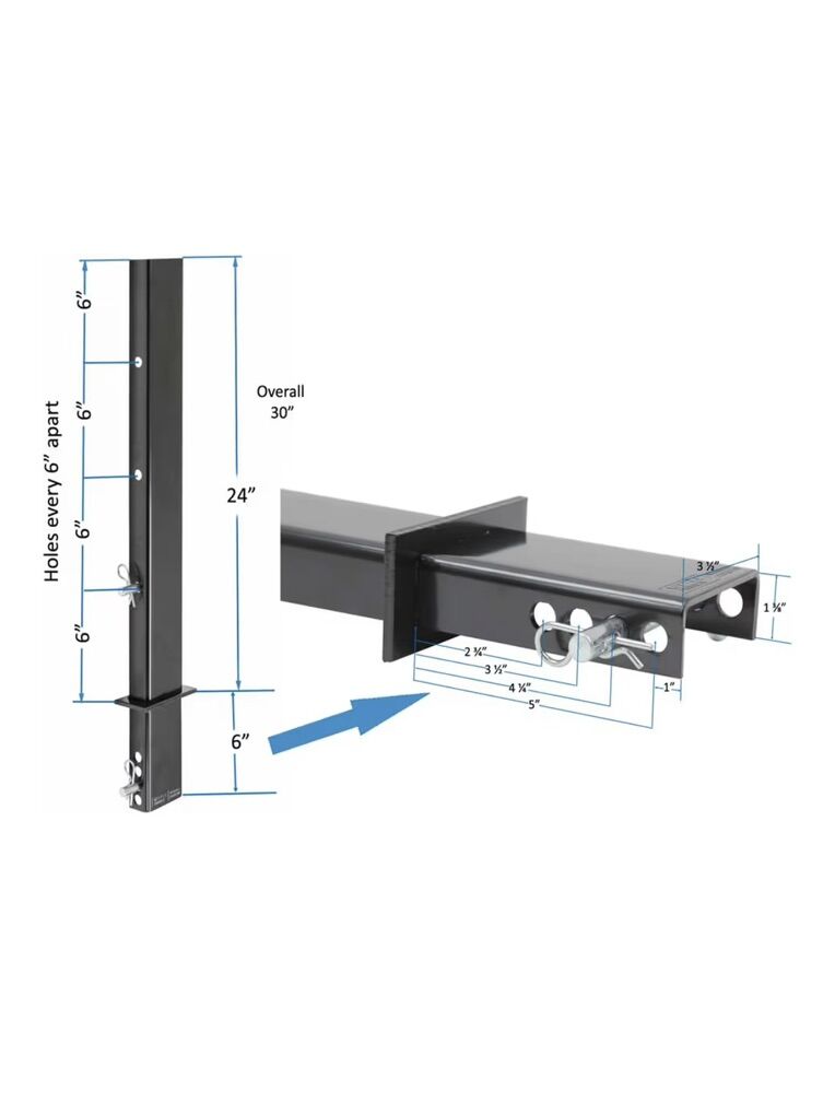 30” Pipe stake for flatbed trailer (6)