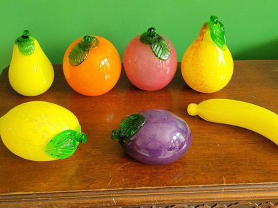 Collection of Glass Fruit