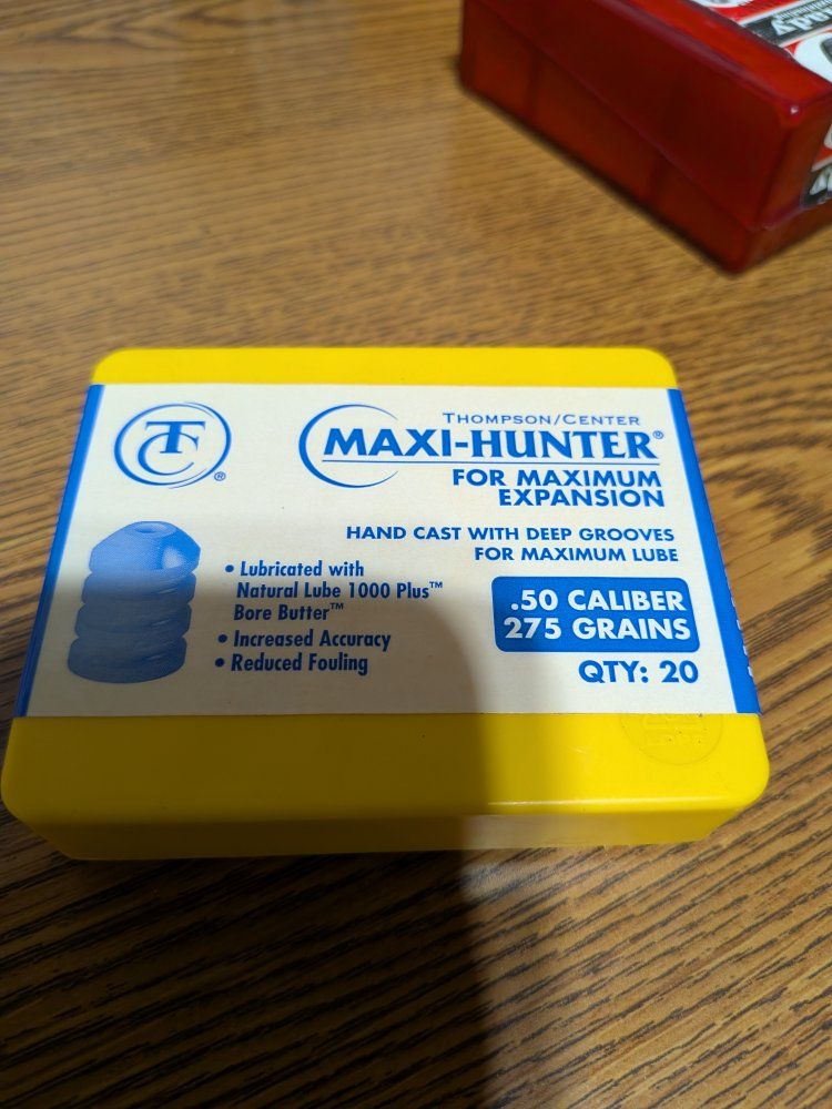 Thompson Center Maxi-Hunter .50 Caliber 275 Grain Bullets Qty 20