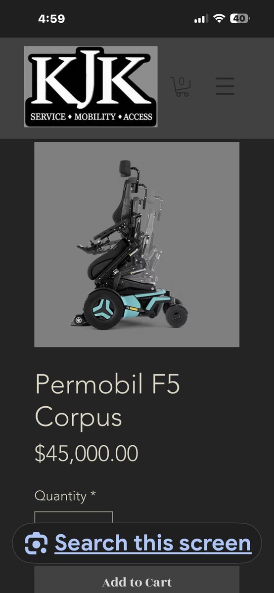 Permobile power chair