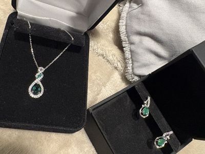 Matching Emerald Jewelry Set
