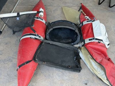 Float tube with small hole