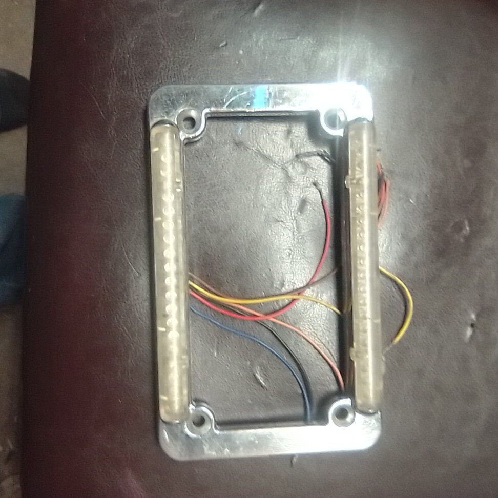 motorcycle licence plate cover and led lights