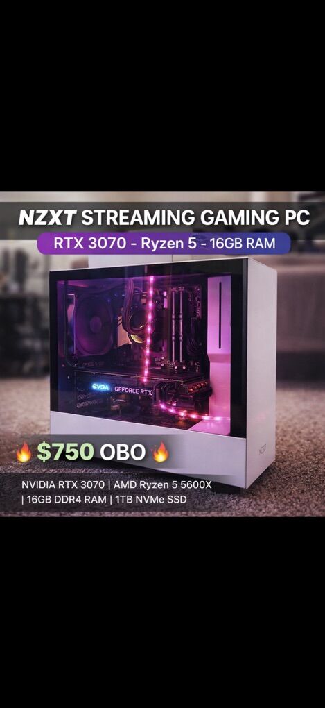 Nzxt Streaming Gaming Desktop
