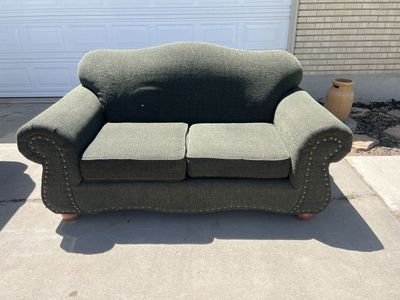 Couch, love seat style, sofa