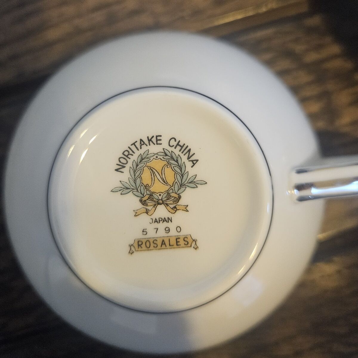 NORITAKE CHINA,SILVER LINED ROSALE