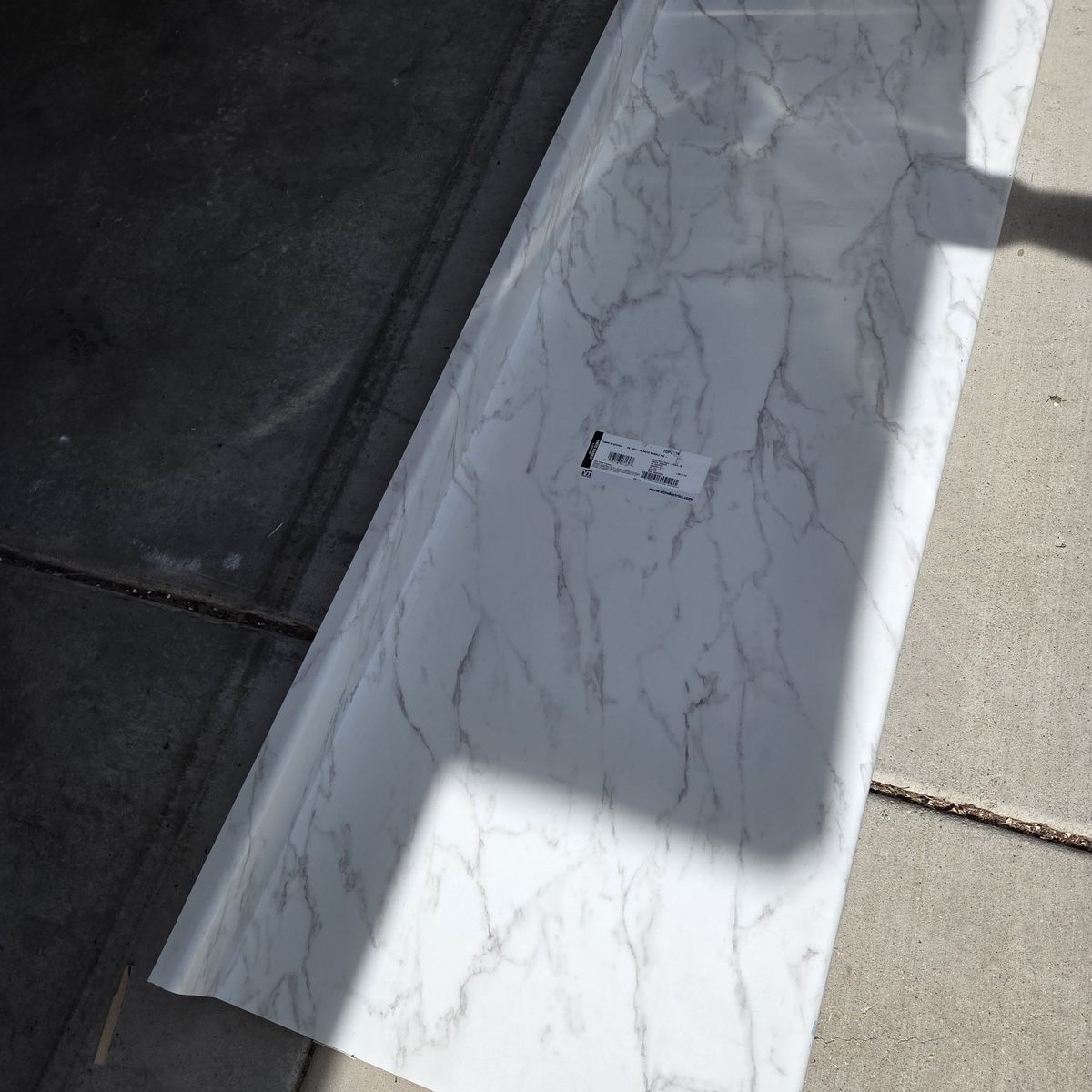 6 ft Laminate Countertop – Anzio Marble – New
