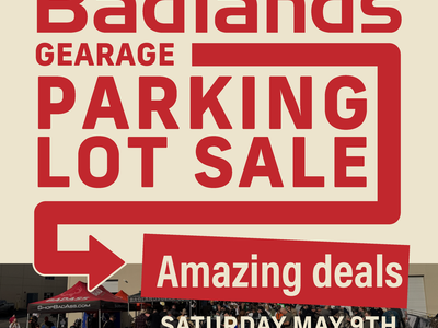 Badlands Gearage Parking Lot Sale