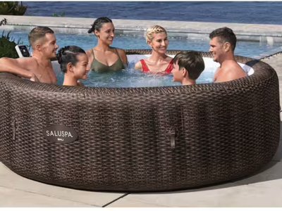 New SaluSpa Bali Smart 7-Person Spa with 180 Jet App 120-Volt Inflatable Hot Tub with Sense Cover