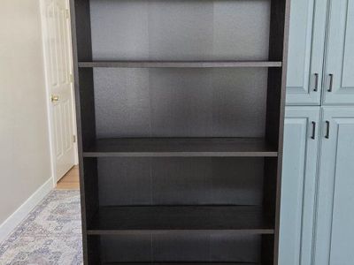 Black Bookcase Storage Shelf - Multi-functional Display Unit