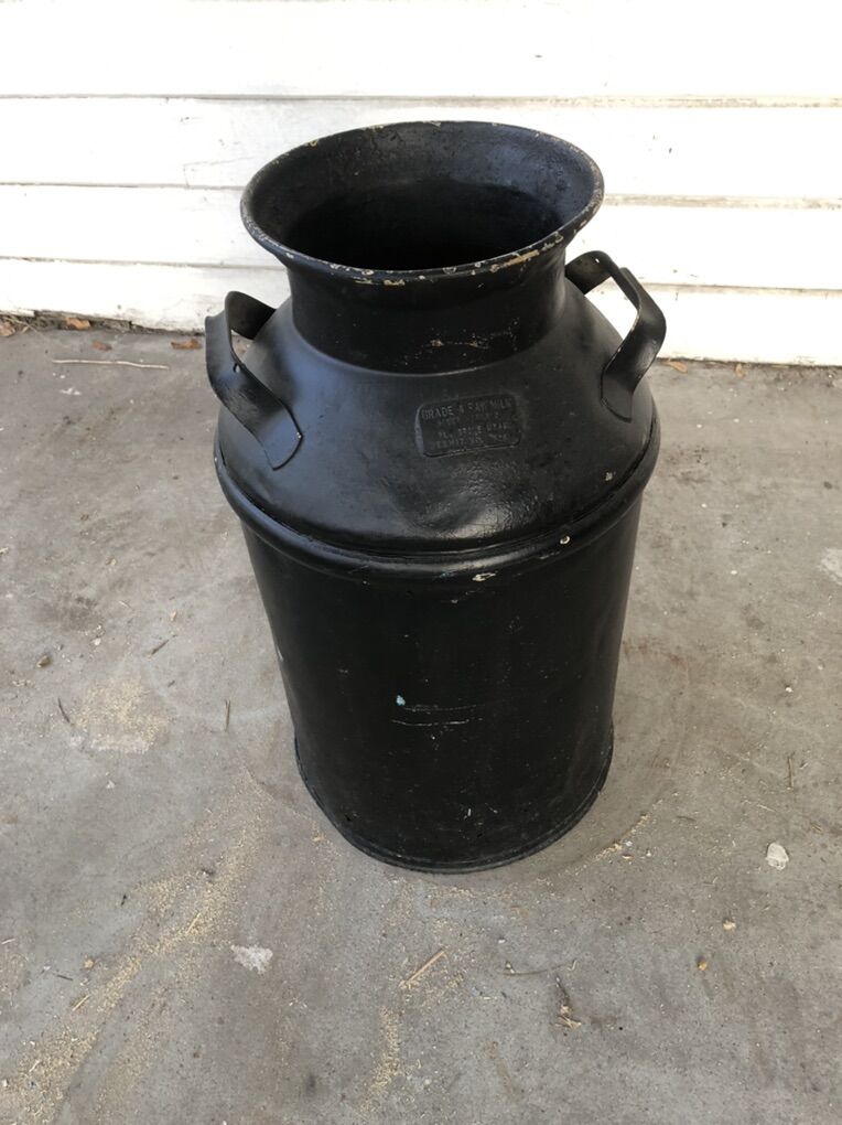 Vintage Antique Large Milk Can