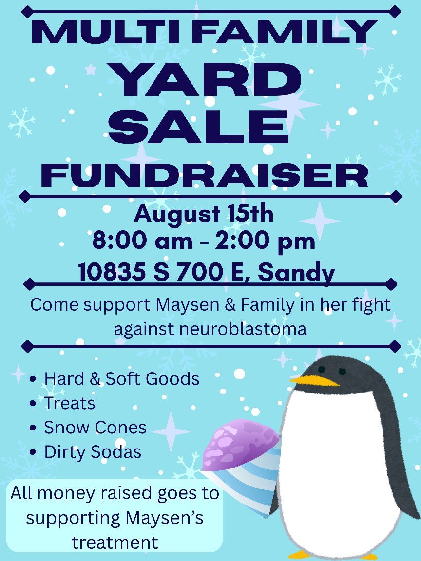 Huge Multi Family Fundraiser Yard Sale 