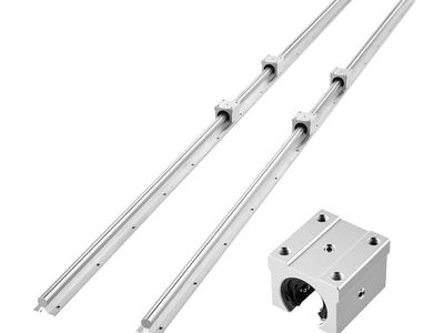 VEVOR Linear Rail Kit, SBR20, 2Pcs 2000 mm (78.74 inch) Linear Motion Guide Rails and 4Pcs Bearing Slide Blocks, Fully Supported