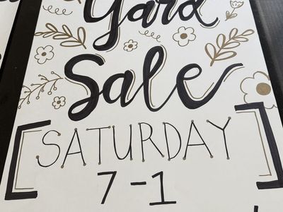 Yard Sale!! June 6th 7am-1pm!