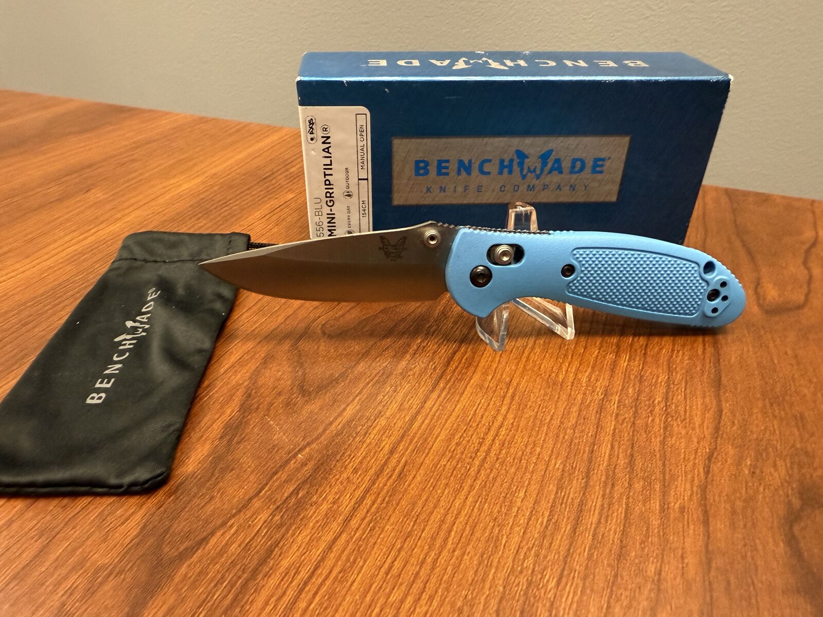 Benchmade Mini Griptillian (Blue Scales-Discontinued)-Great Condition