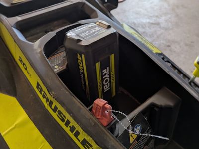 Ryobi 20in 40v self propelled lawn mower