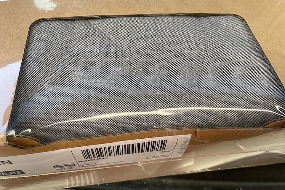 Cover for sleeper sofa, Knisa gray/beige