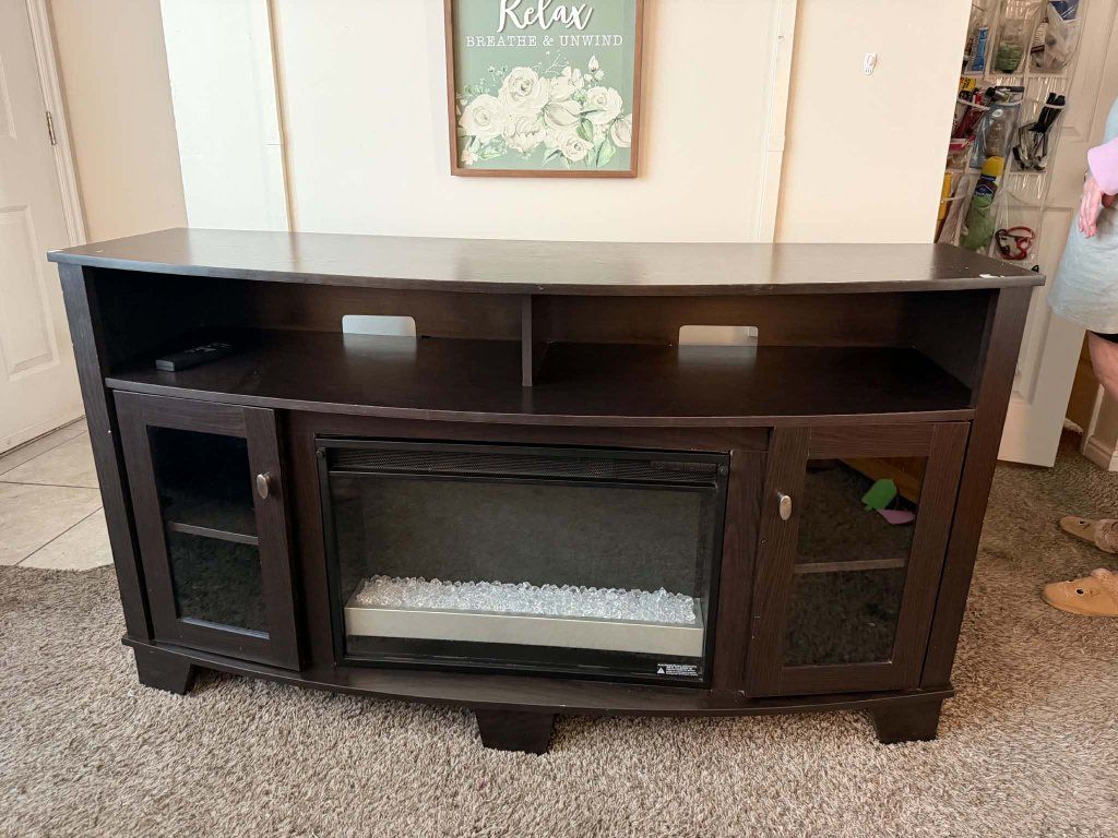 *FREE* Electric Fireplace TV Console.