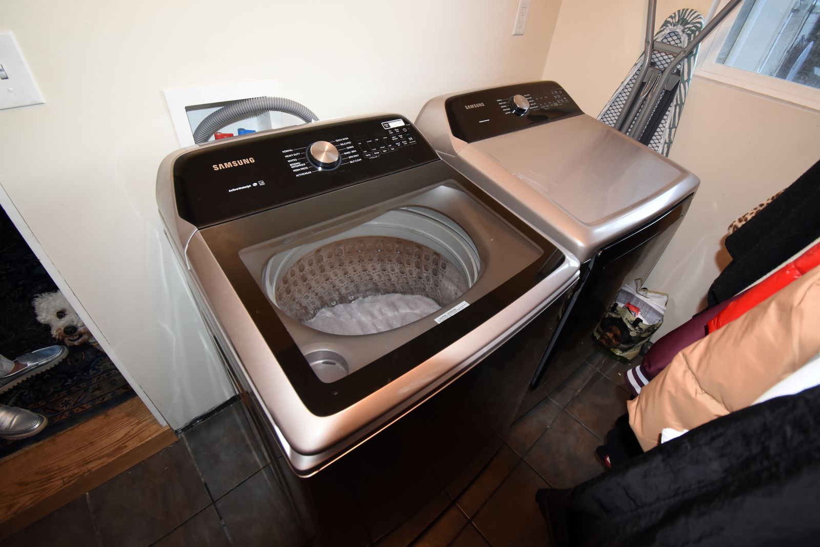 Samsung High-Efficiency Top-Load Washer & Matching Dryer Set – Platinum