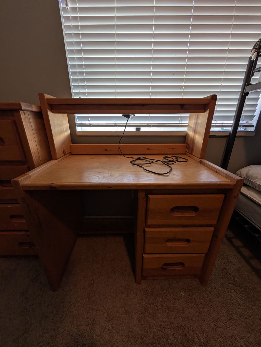 Wooden desk