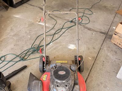 Power Smart Gas Push Lawn Mower - Red, Fuel Powered, Reliable Yard Work