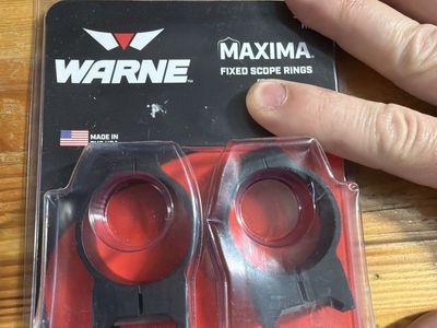 34mm medium height Warne Maxima vertical split rings