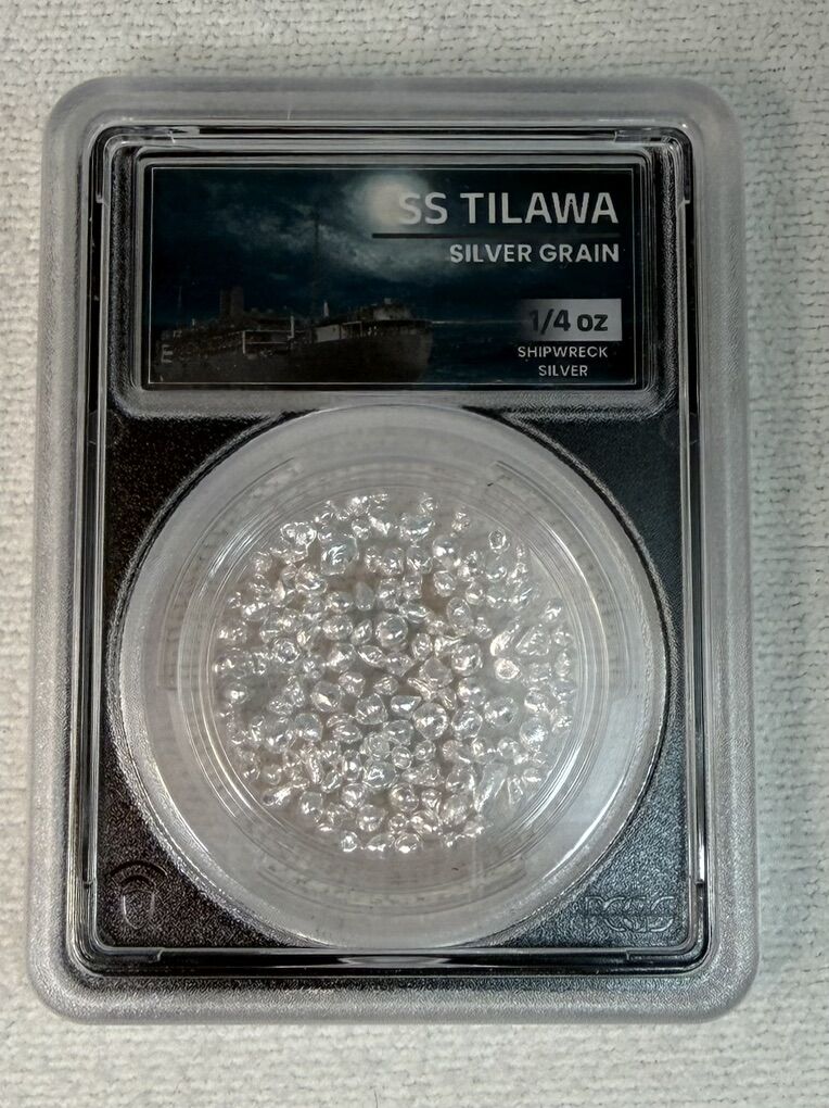 1/4 oz S.S. Tilawa Shipwreck Silver Grain PCGS
