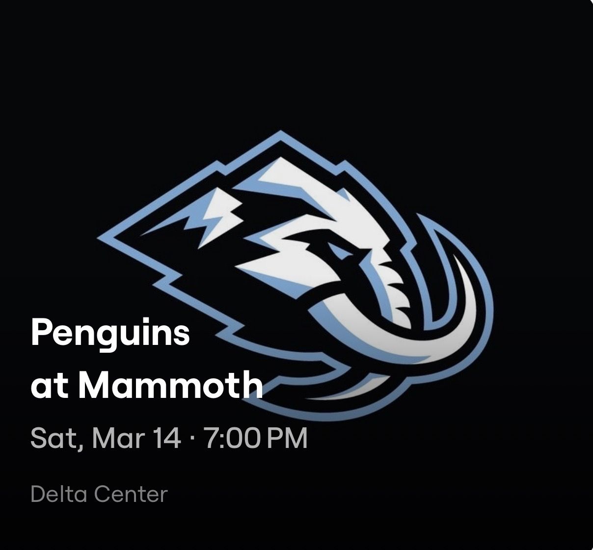 (2) Mammoth Vs Penguins Lower Bowl Attack Side