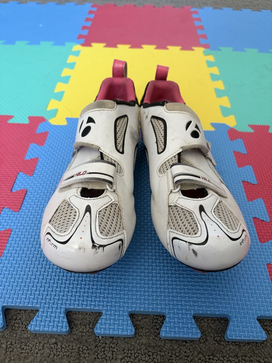 Bontrager Hilo Inform Road Cycling Shoes White/Pink Size 9.5 US Womens