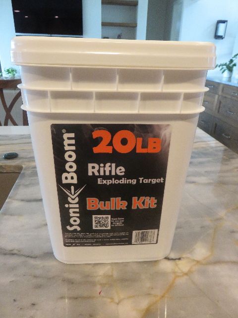 SEALED BNIB 20LB CONTAINER OF SONIC BOOM EXPLODING (TANNERITE) TARGET BULK KIT